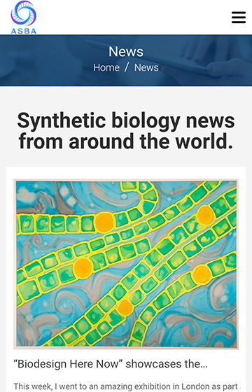 中科院亞洲合成生物學協會網站案例圖片3