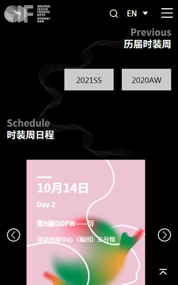 深圳原創設計時裝周網站案例圖片1