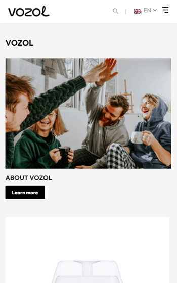 VOZOL霧化科技網站案例圖片2