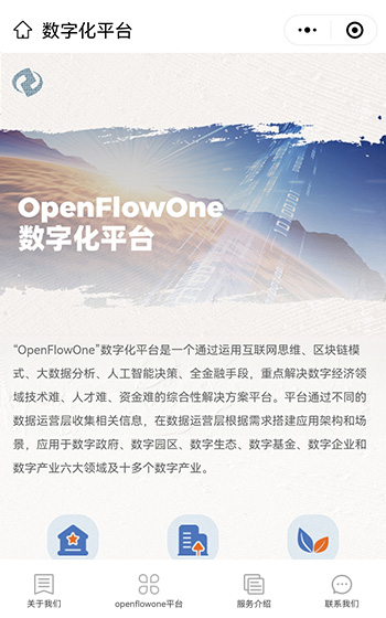 滎澤數鏈展示小程序網站案例圖片2