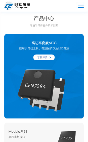 創飛芯源半導體網站案例圖片1