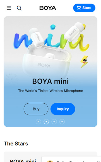 長豐影像BOYA網站案例圖片0