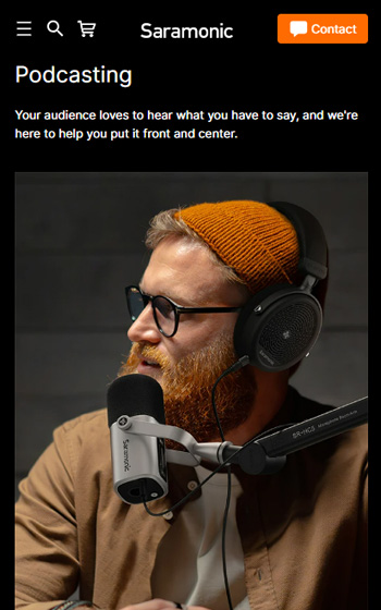 長豐影像Saramonic網站案例圖片2