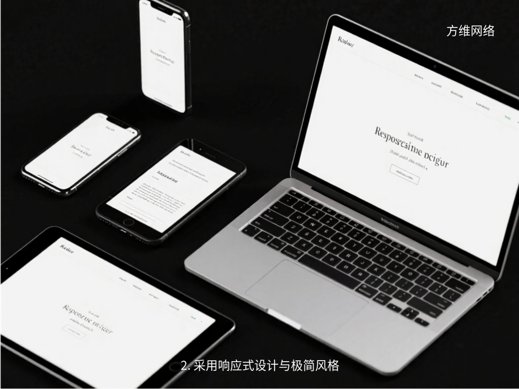 2. 采用響應(yīng)式設(shè)計與極簡風(fēng)格
