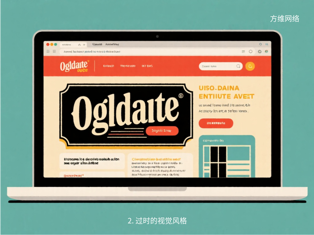 2. 過時的視覺風格