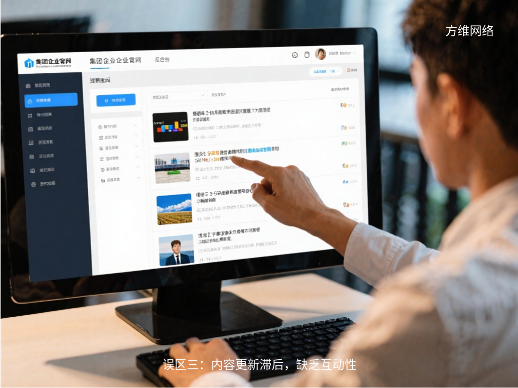 誤區三：內容更新滯后，缺乏互動性