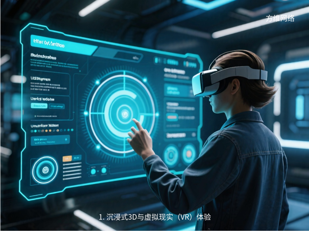 1. 沉浸式3D與虛擬現(xiàn)實（VR）體驗