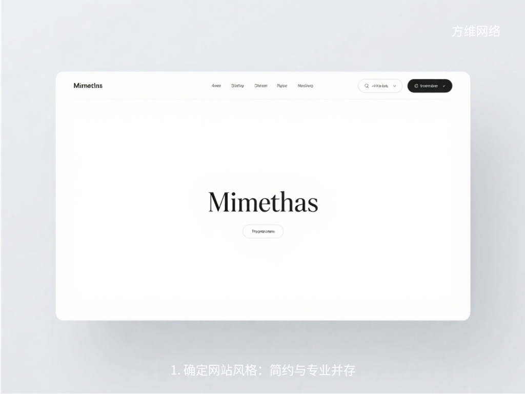 1. 確定網站風格：簡約與專業并存