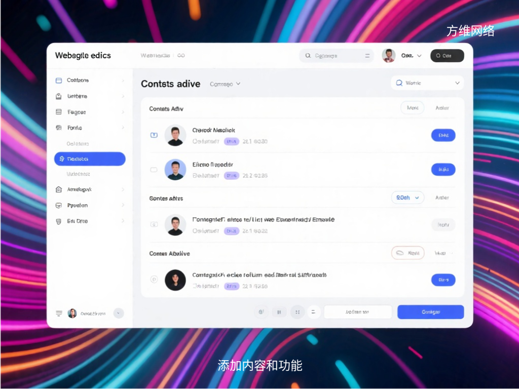 添加內(nèi)容和功能