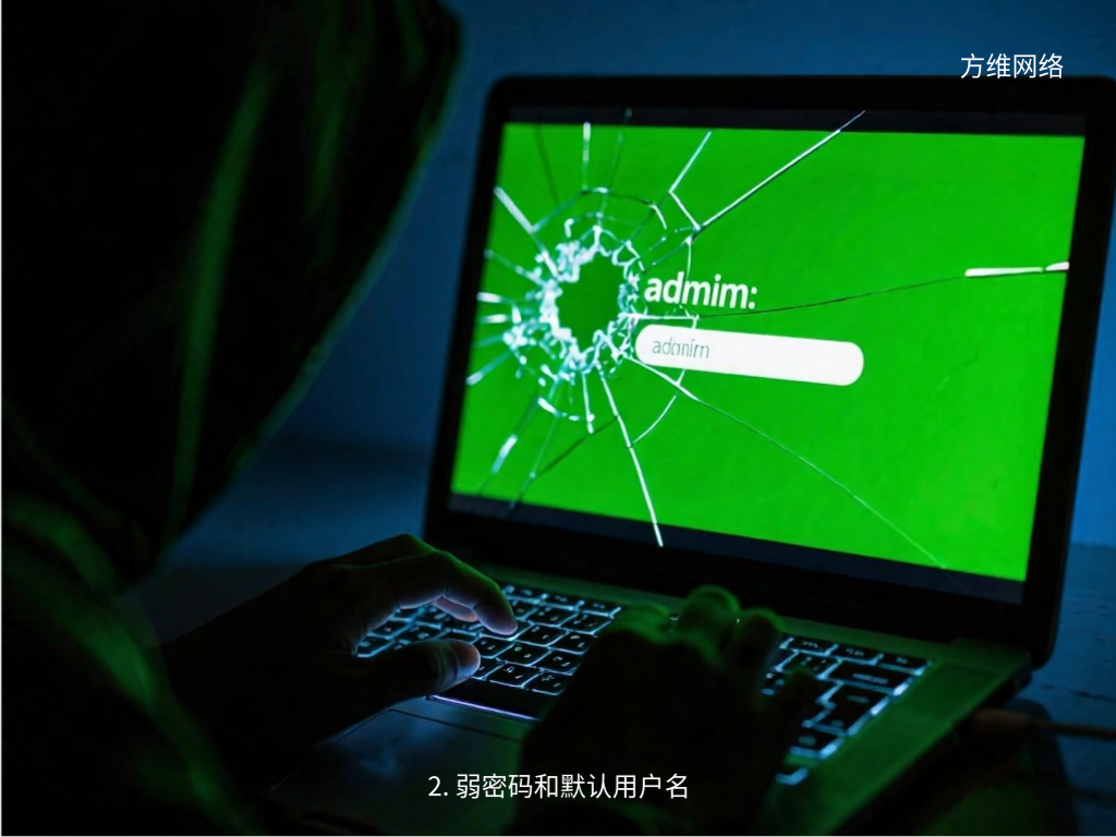 2. 弱密碼和默認(rèn)用戶名