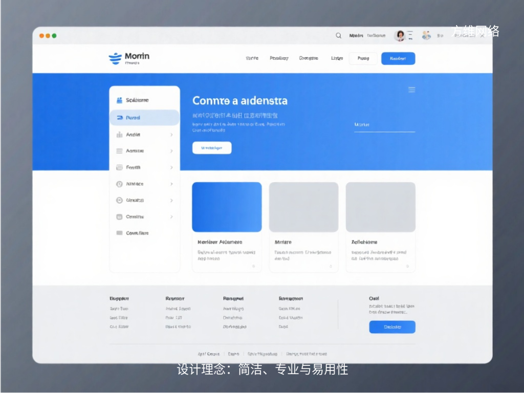 設計理念：簡潔、專業與易用性