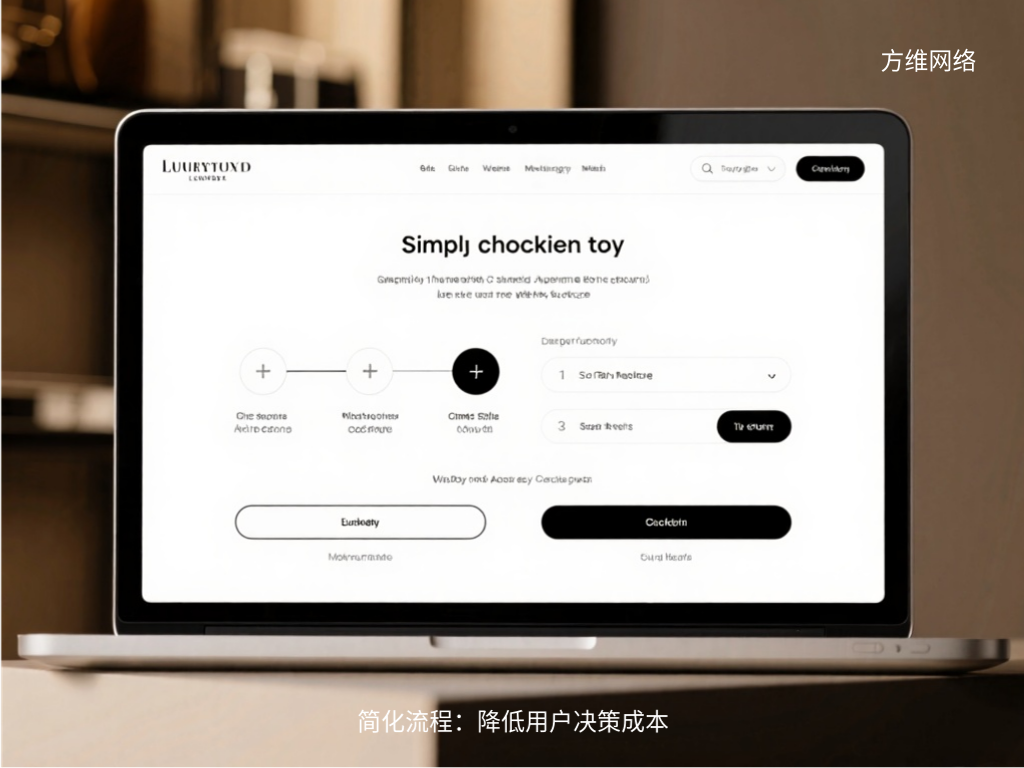 簡化流程：降低用戶決策成本