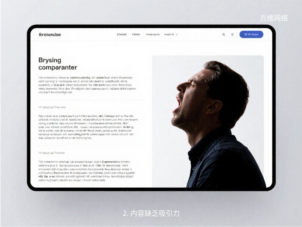 2. 內容缺乏吸引力