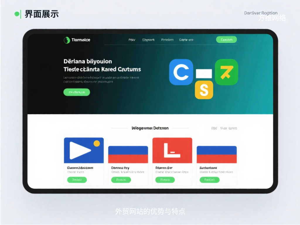 外貿網站的優勢與特點