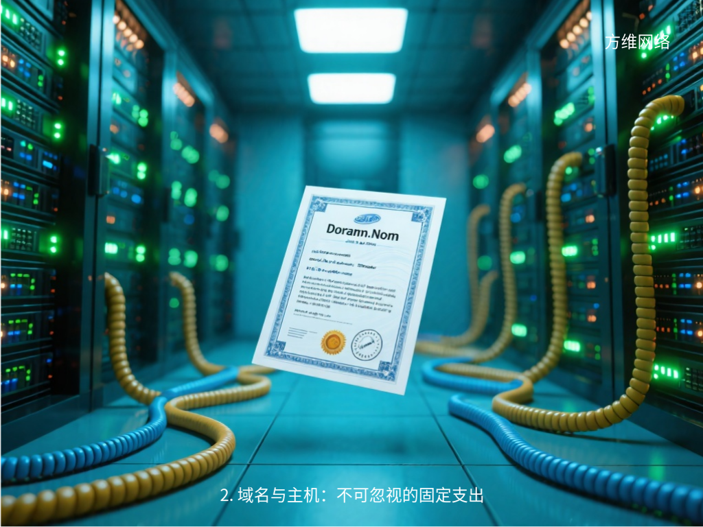 2. 域名與主機：不可忽視的固定支出