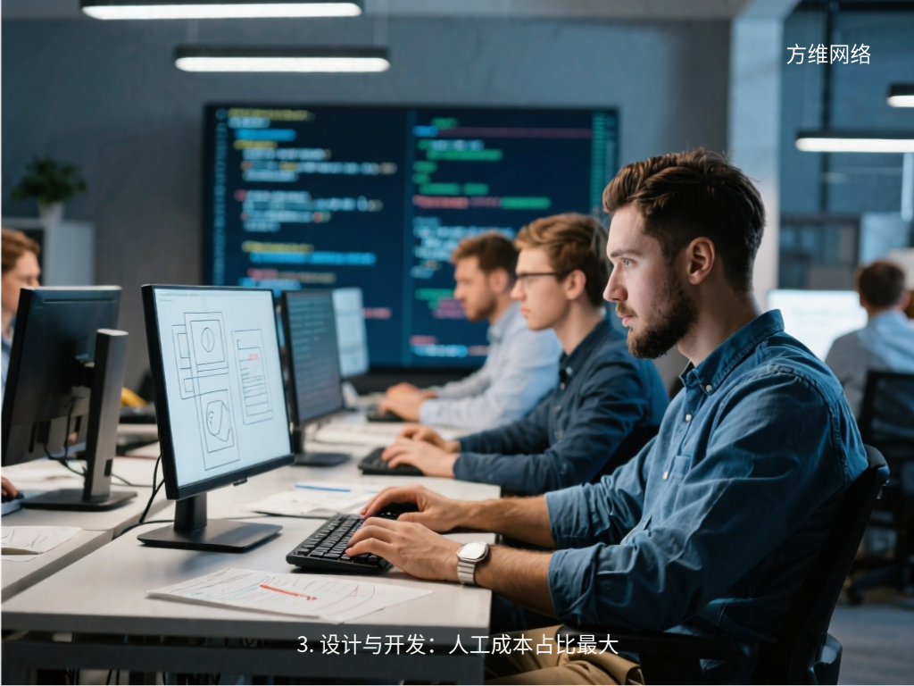 3. 設計與開發：人工成本占比最大