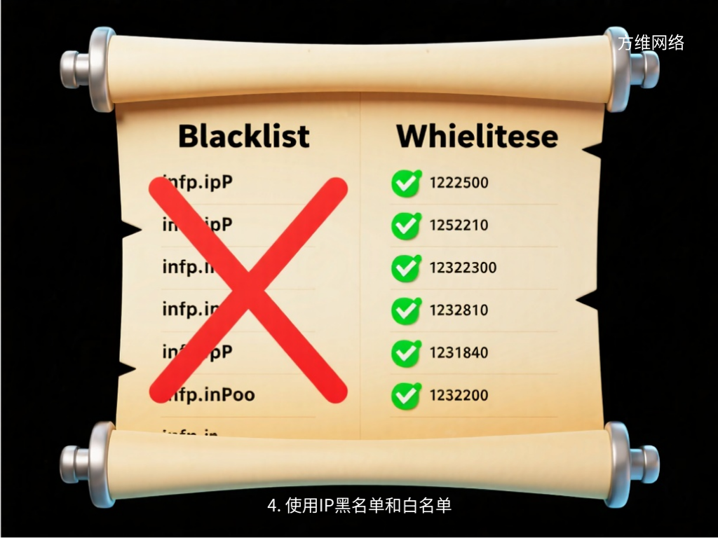 4. 使用IP黑名單和白名單