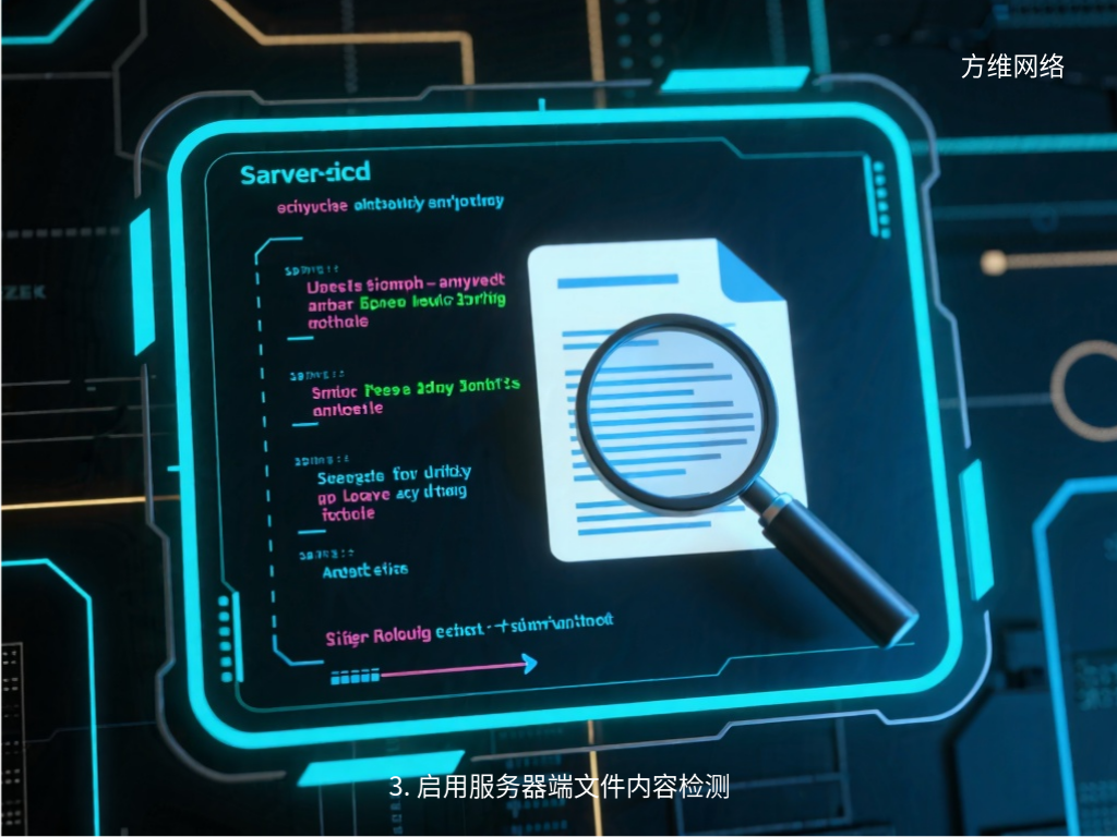 3. 啟用服務(wù)器端文件內(nèi)容檢測