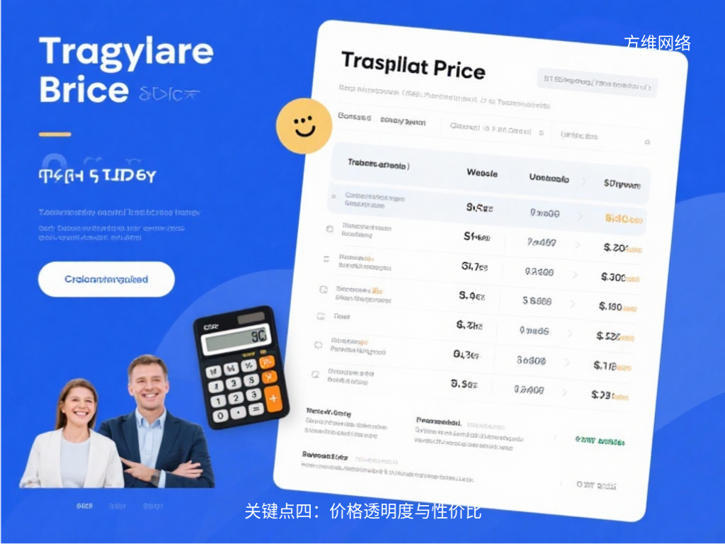 關鍵點四：價格透明度與性價比