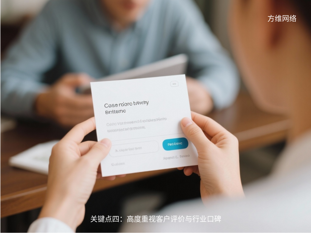 關(guān)鍵點四:高度重視客戶評價與行業(yè)口碑