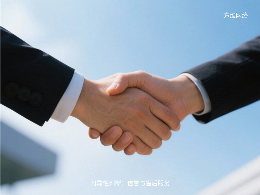 可靠性判斷：信譽與售后服務