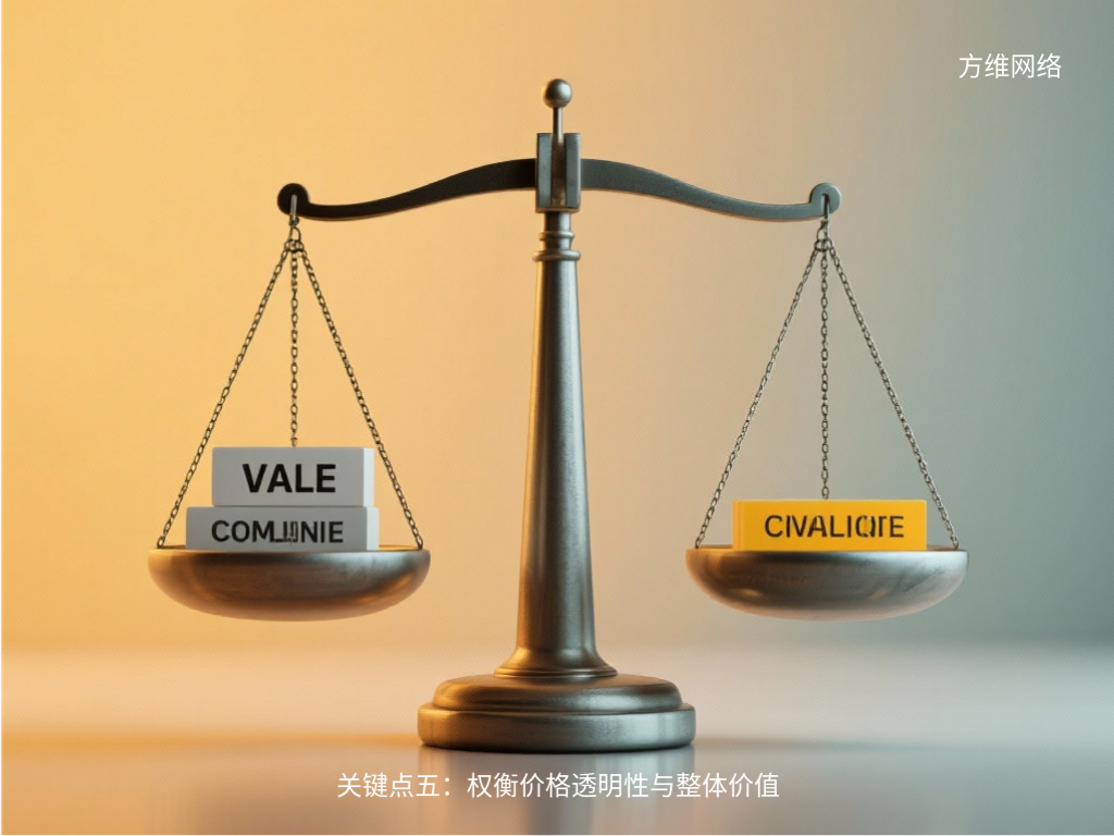 關(guān)鍵點(diǎn)五:權(quán)衡價(jià)格透明性與整體價(jià)值