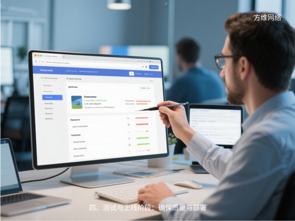 四、測試與上線階段：確保質量與部署