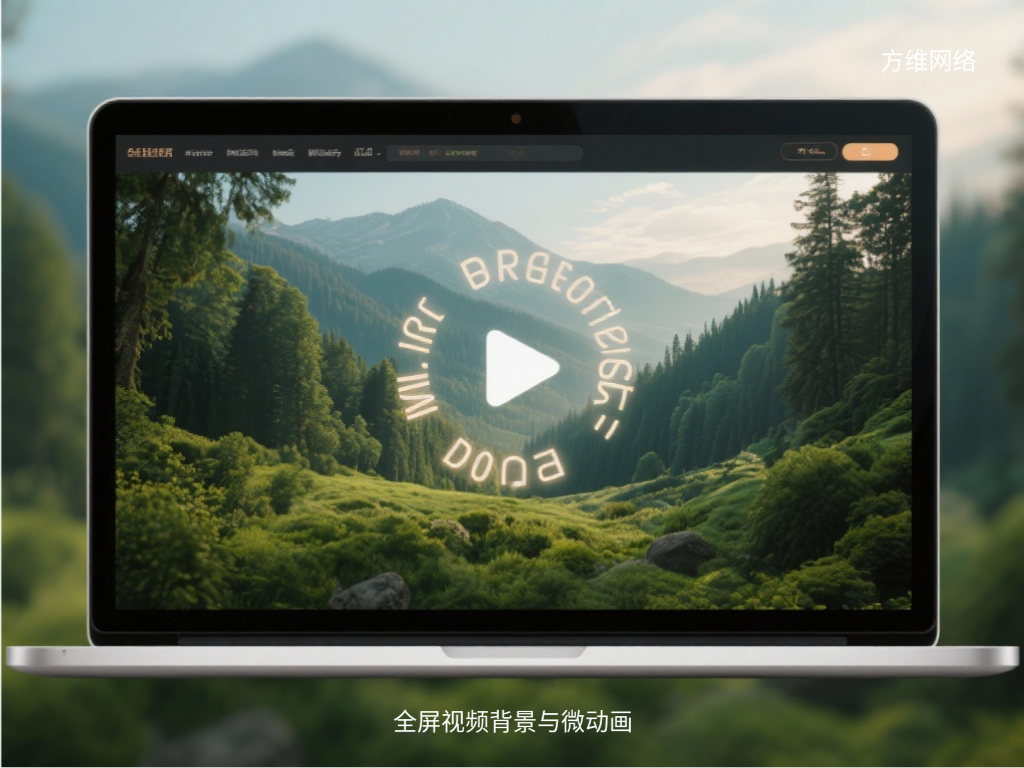 全屏視頻背景與微動畫