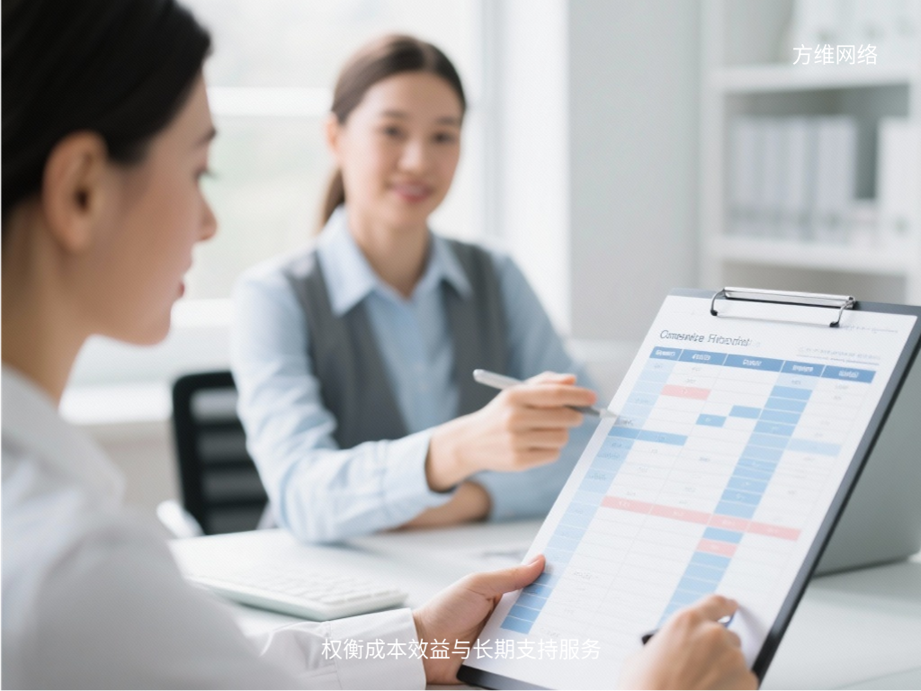 權衡成本效益與長期支持服務