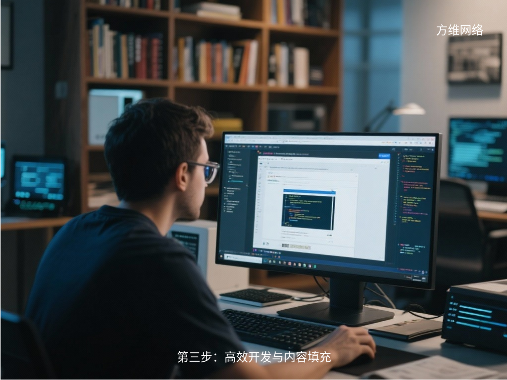 第三步：高效開發(fā)與內(nèi)容填充