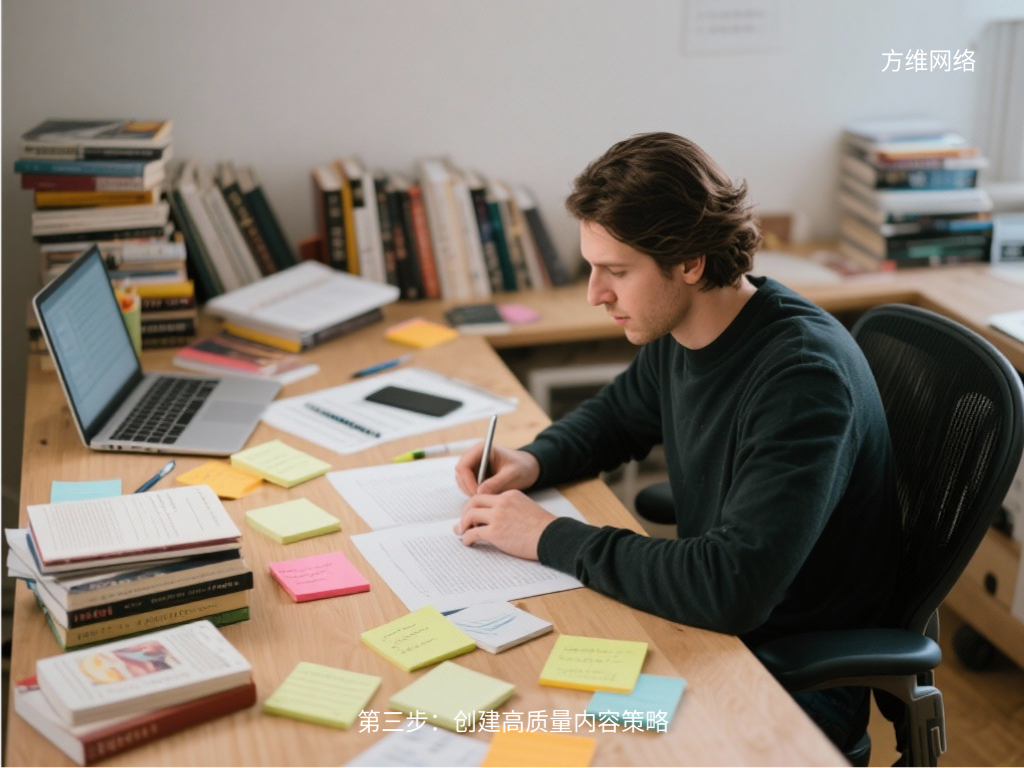 第三步：創建高質量內容策略