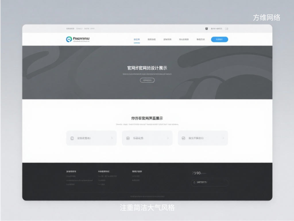 注重簡潔大氣風(fēng)格