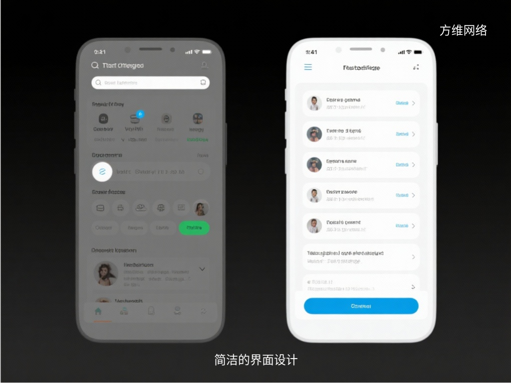 簡潔的界面設計