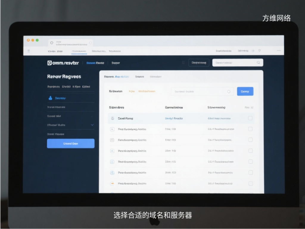 選擇合適的域名和服務器