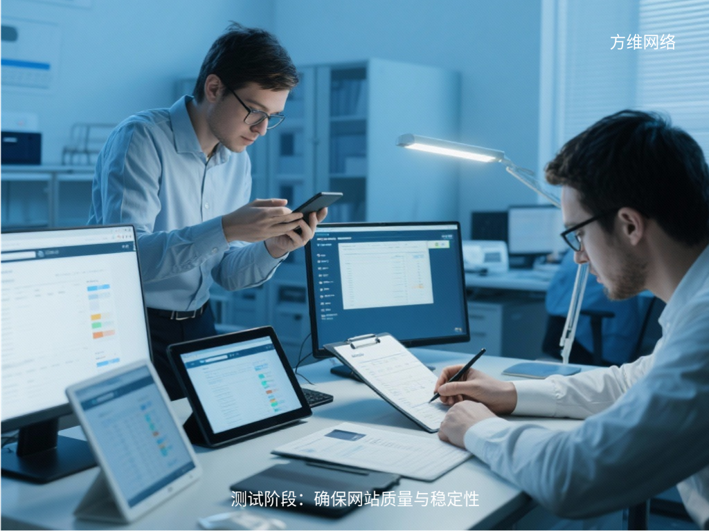 測試階段：確保網站質量與穩定性