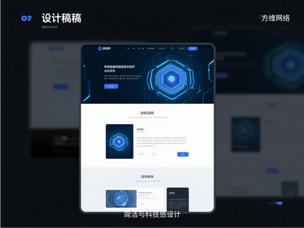 簡潔與科技感設計