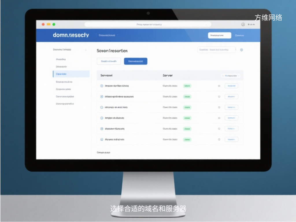 選擇合適的域名和服務器