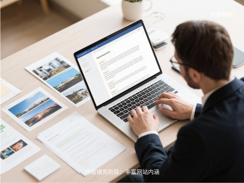 內(nèi)容填充階段：豐富網(wǎng)站內(nèi)涵