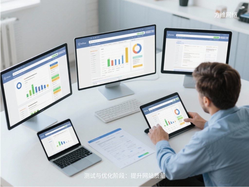 測(cè)試與優(yōu)化階段：提升網(wǎng)站質(zhì)量