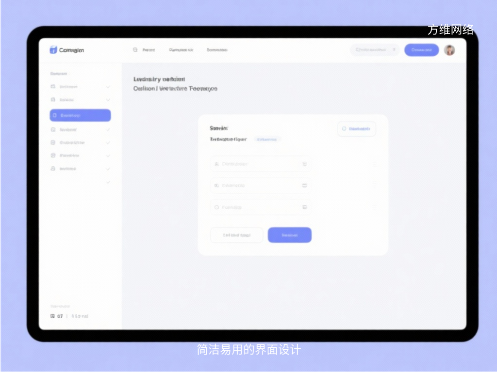 簡潔易用的界面設計