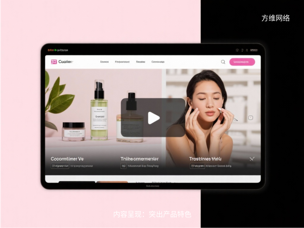 內容呈現：突出產品特色