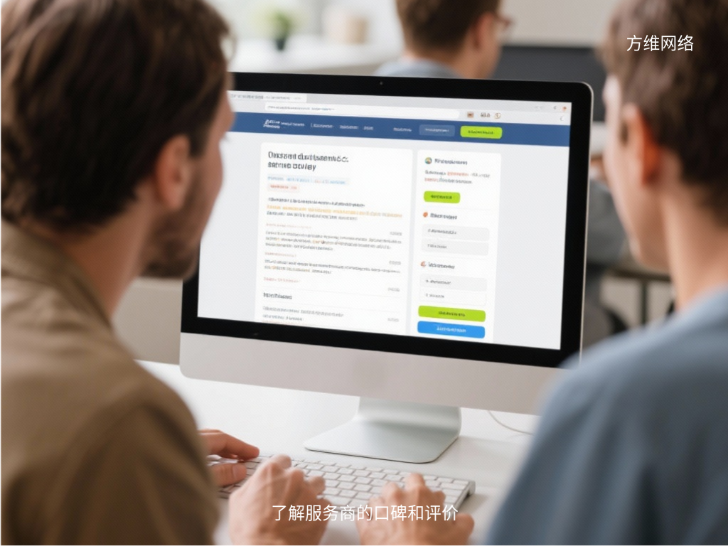 了解服務商的口碑和評價