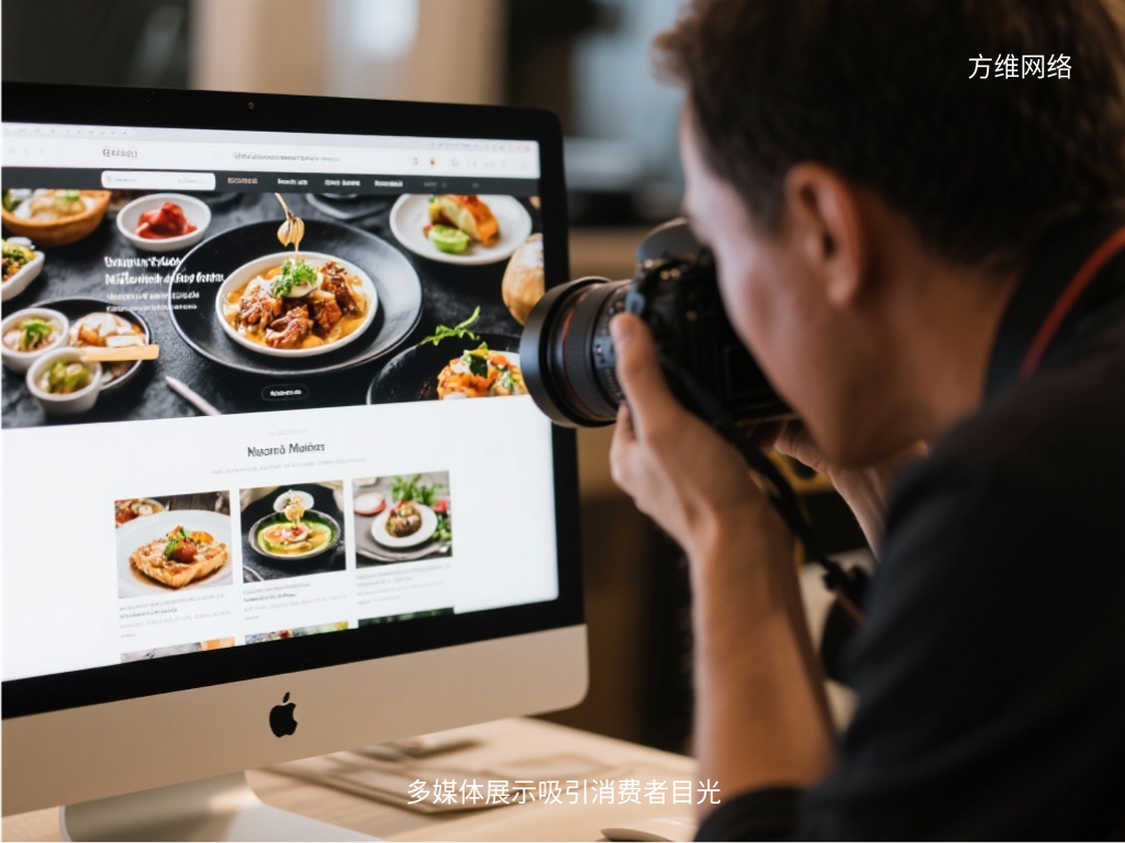 多媒體展示吸引消費者目光