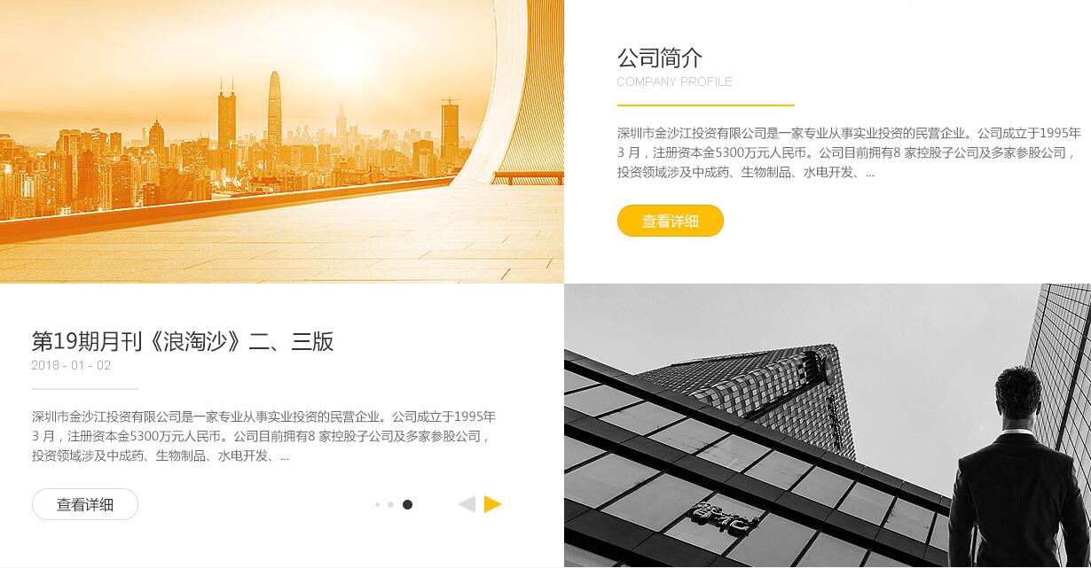 投資公司網站設計2